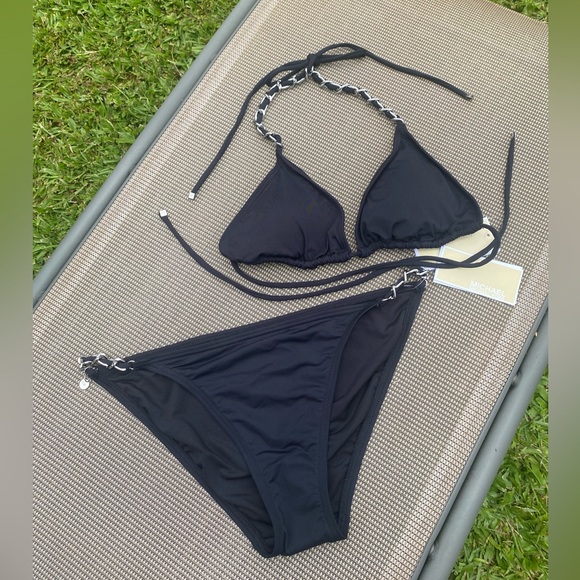 Michael Kors Other - MK 👙 SET charm Cuban link bikini NEW with tags size L